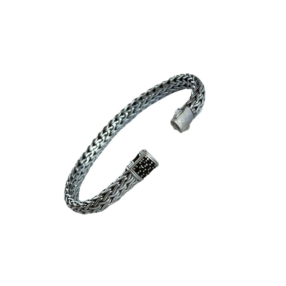 John Hardy Classic Chain Silver / Black Sapphire Bracelet